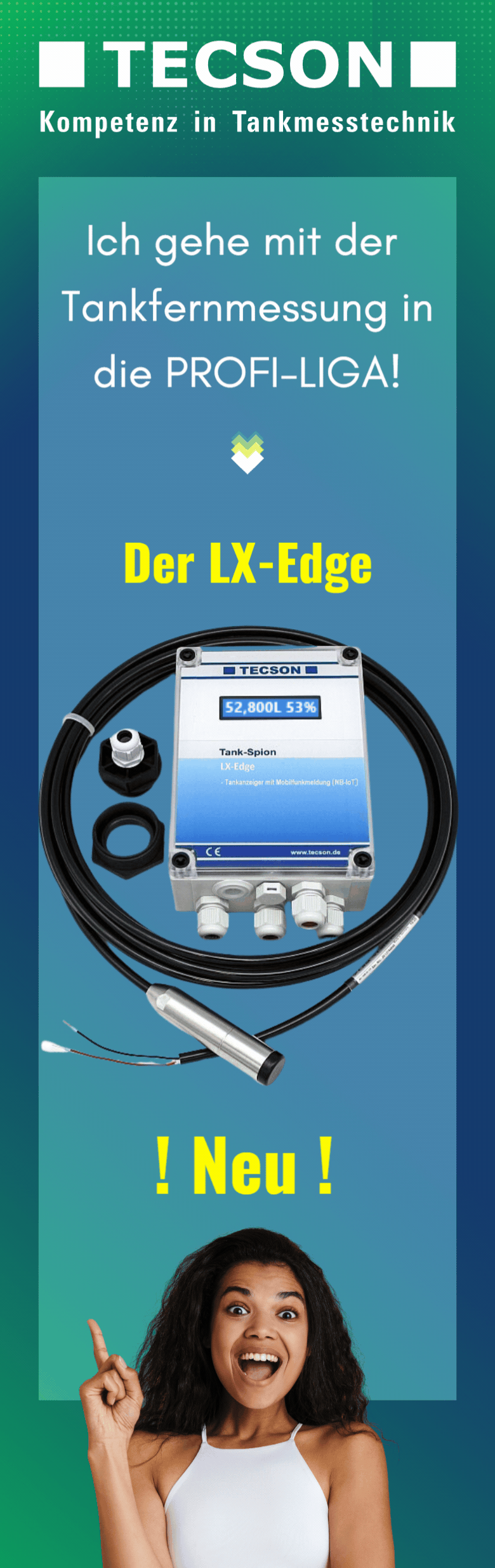 Ölltank fernmessen mit dem Tankspion LX-Edge, +App