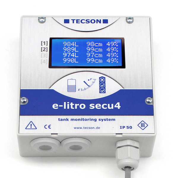 e-litro secu4 f. Batterietanks - TECSON